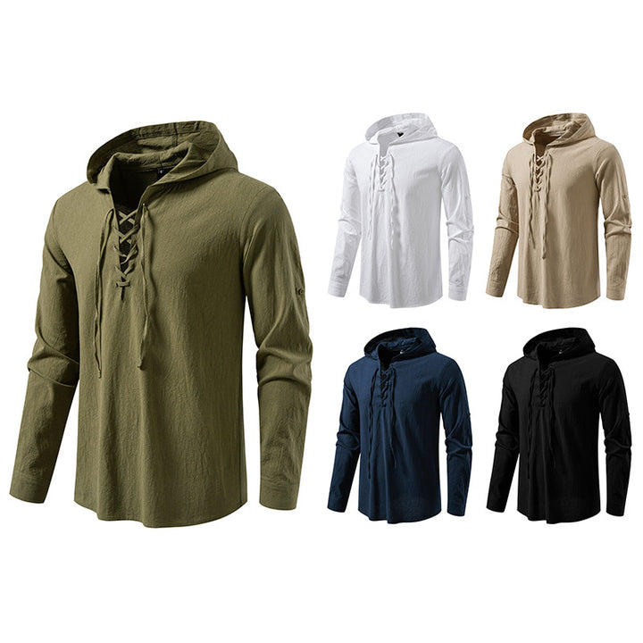 Herren Kapuzentop mit einzigartigem Schnürdesign Echoarchiv