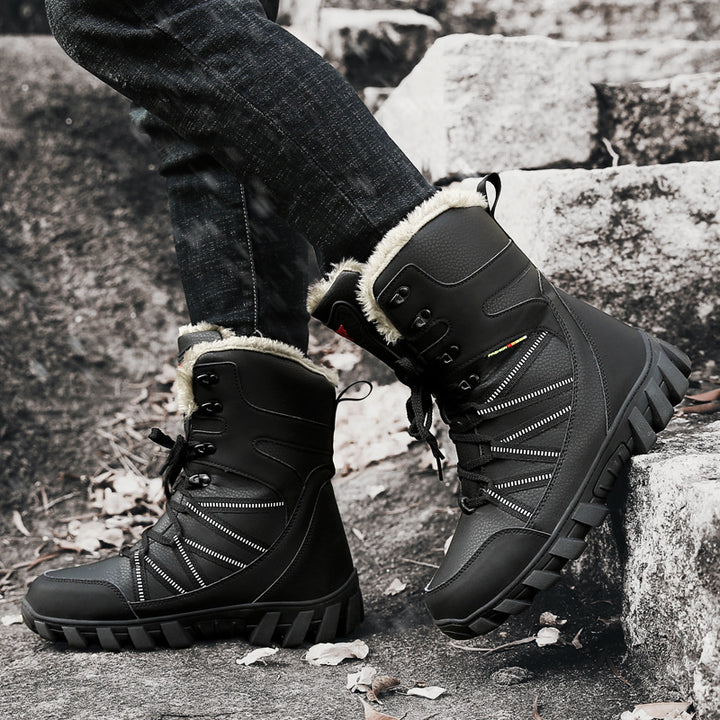 Damen Gefütterte Winterstiefel mit Kunstfellrand, wasserdichter Konstruktion und griffiger Profilsohle Echo Archiv