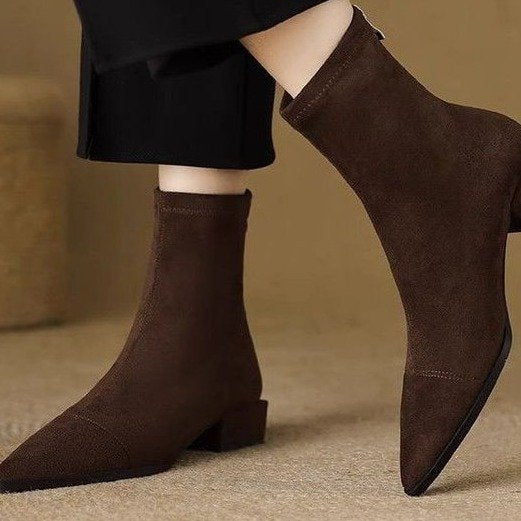 Damen Elegante spitze Stiefeletten mit flexiblem Schaft Echo Archiv