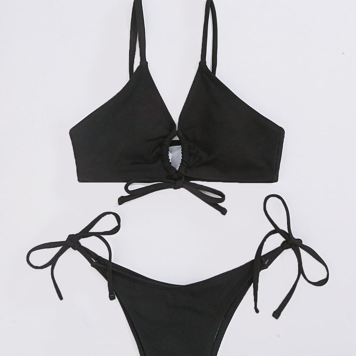 Damen Triangel-Bikini mit verstellbaren Trägern und raffiniertem Knoten Echo Archiv