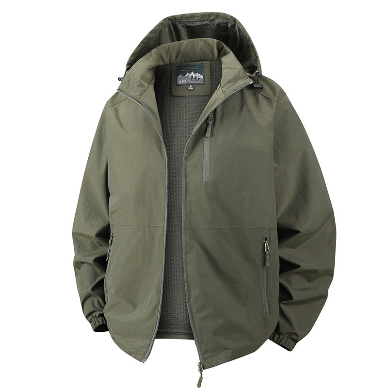 Herren Leichte Winddichte Outdoorjacke Echo Archiv