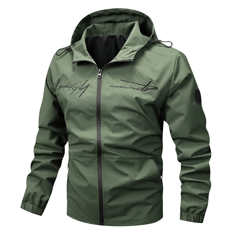 Herren modische Funktionsjacke mit vielseitigem Stauraum und Kapuze Echoarchiv