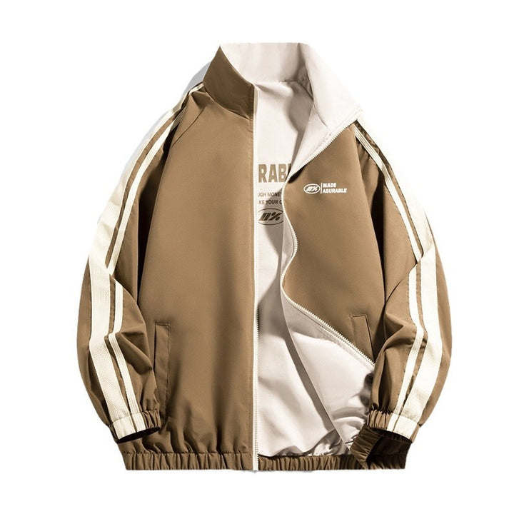 Herren Sportliche Übergangsjacke mit Kontraststreifen Echoarchiv