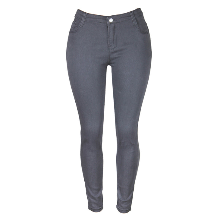 Damen nan hochgeschnittene Sculpt-Skinny-Jeans mit formendem Stretchbund und klassischem Five‑Pocket‑Schnitt Echo Archiv