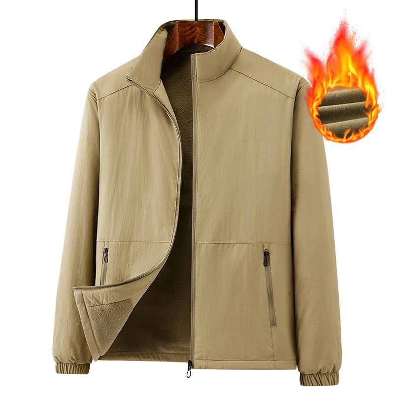 Herren Leichte windabweisende Fleecejacke mit Stehkragen und Reißverschlusstaschen Echo Archiv