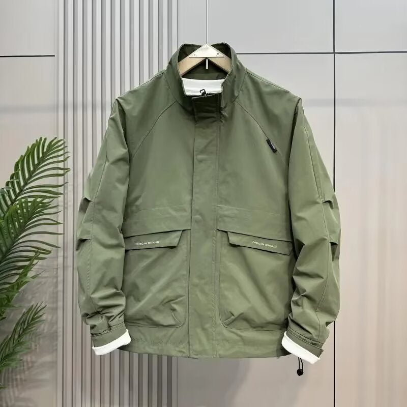 Herren wetterfeste Multifunktionsjacke mit hohem Kragen Echoarchiv