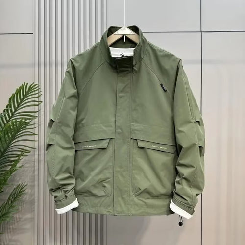 Herren wetterfeste Multifunktionsjacke mit hohem Kragen Echoarchiv