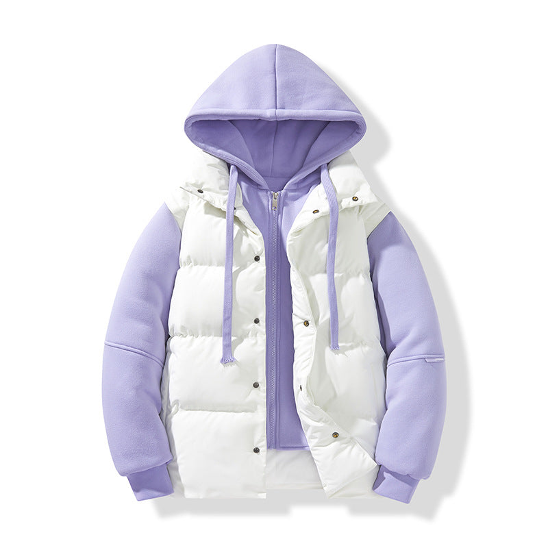 Herren Hybrid-Steppjacke mit integrierter Kapuzen-Fleeceinnenschicht Echo Archiv