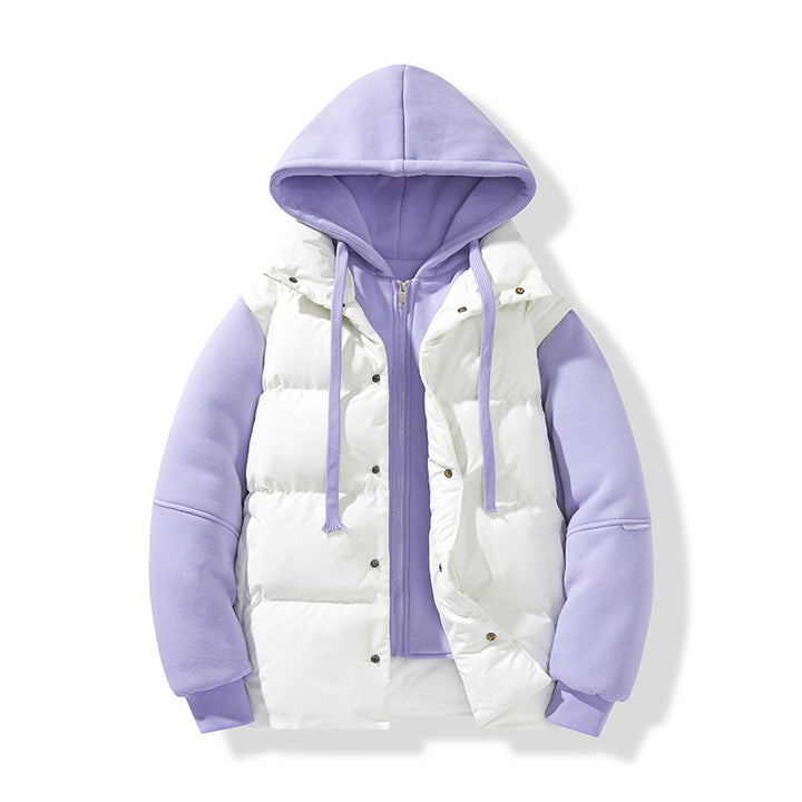 Herren Hybrid-Steppjacke mit integrierter Kapuzen-Fleeceinnenschicht Echo Archiv