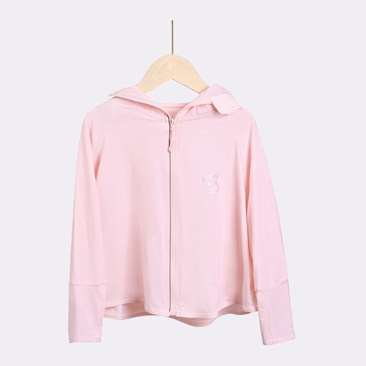 Damen leichte UV-Schutzjacke mit Kapuze und Reißverschluss Echo Archiv