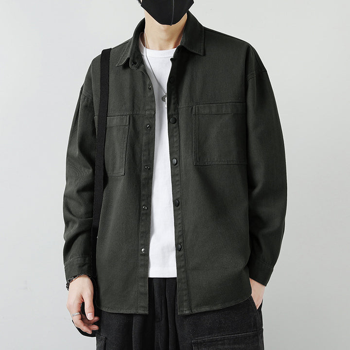 Herren Lässige Overshirt-Jacke Echo Archiv