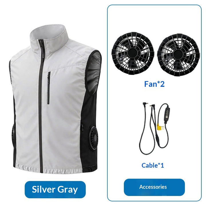 Unisex nan ergonomische Kühlweste mit integrierten Ventilatoren und Akkuanschluss Echo Archiv