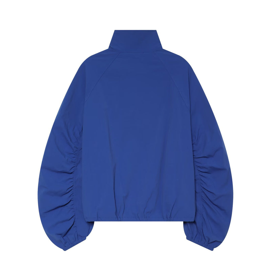 Damen Kurzjacke mit Stehkragen gerafften Ballonärmeln und Tunnelzugsaum Echo Archiv
