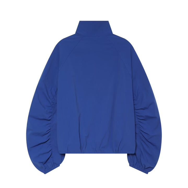 Damen Kurzjacke mit Stehkragen gerafften Ballonärmeln und Tunnelzugsaum Echo Archiv