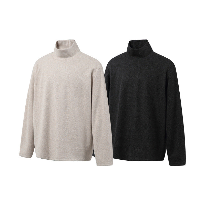 Unisex Boxy-Feinstrickpullover mit kurzem Polokragen und geradem Saum Echo Archiv