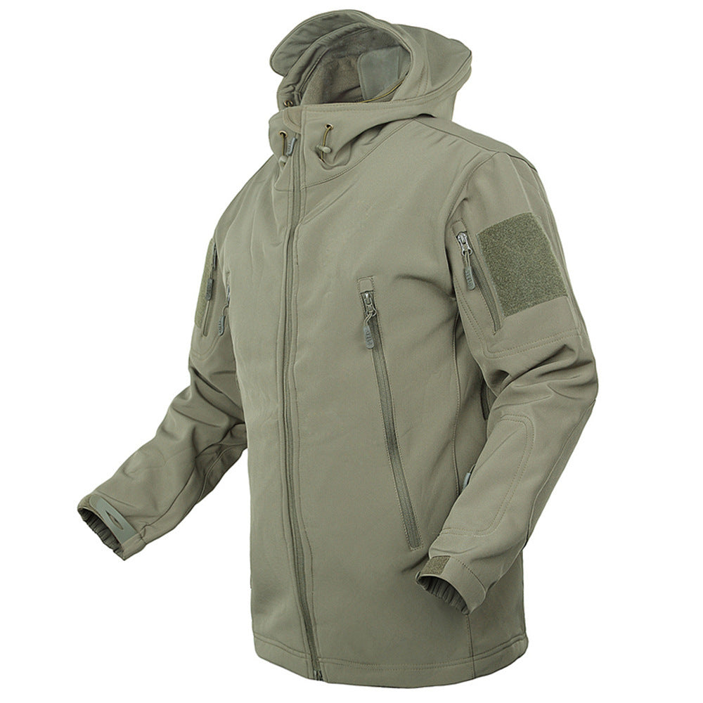 Herren multifunktionale Outdoor-Jacke mit isolierendem Fleece-Futter und praktischen Reißverschlusstaschen Echoarchiv