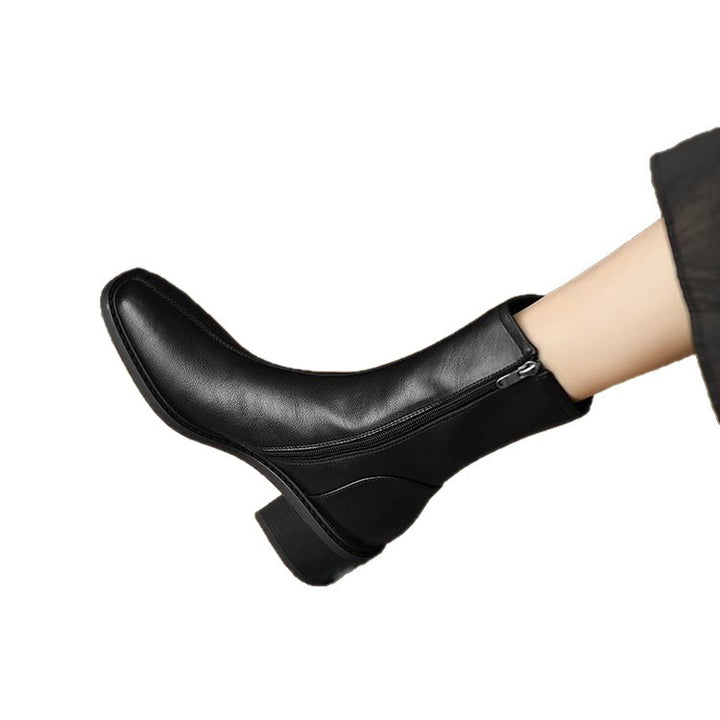 Damen Elegante Stiefeletten mit schmalem Fuß und Blockabsatz Echo Archiv