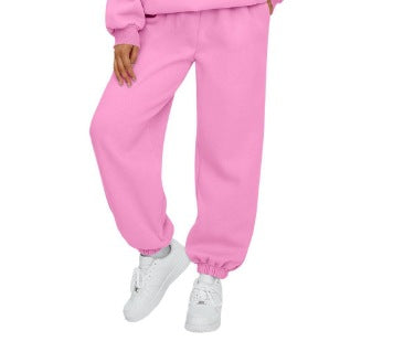 Damen nan gemütliches Lounge-Jogginganzug-Set mit Oversize-Hoodie und elastischer High-Waist Jogginghose Echo Archiv