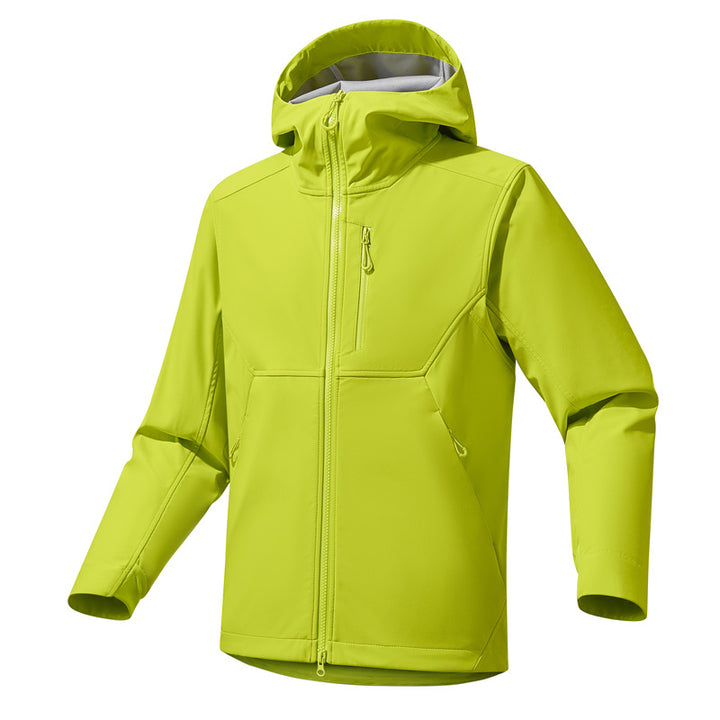 Herren Technische Softshell-Hoodiejacke mit Kapuze, winddichter Membran und ergonomischem Schnitt Echo Archiv