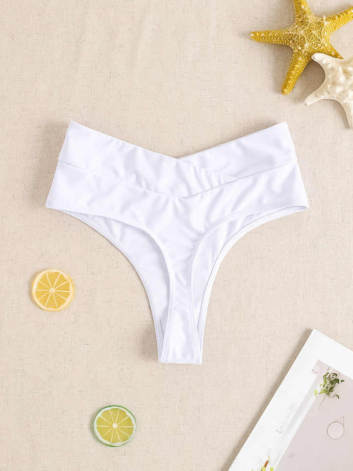 Damen Hochtaillierte Badeshorts mit Raffung Echo Archiv