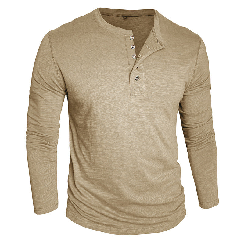 Herren Langarmshirt mit Knopfverschluss Echoarchiv