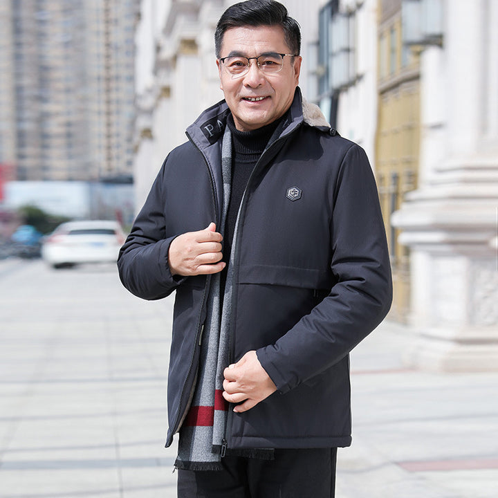 Herren Sportliche Übergangsjacke mit abnehmbarer Kapuze – Taviero