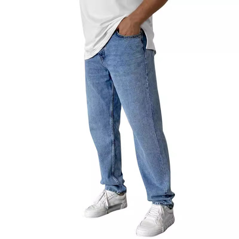 Herren nan lockere Straight-Leg Jeans mit elastischem Bundsaum und entspannter Passform Echo Archiv