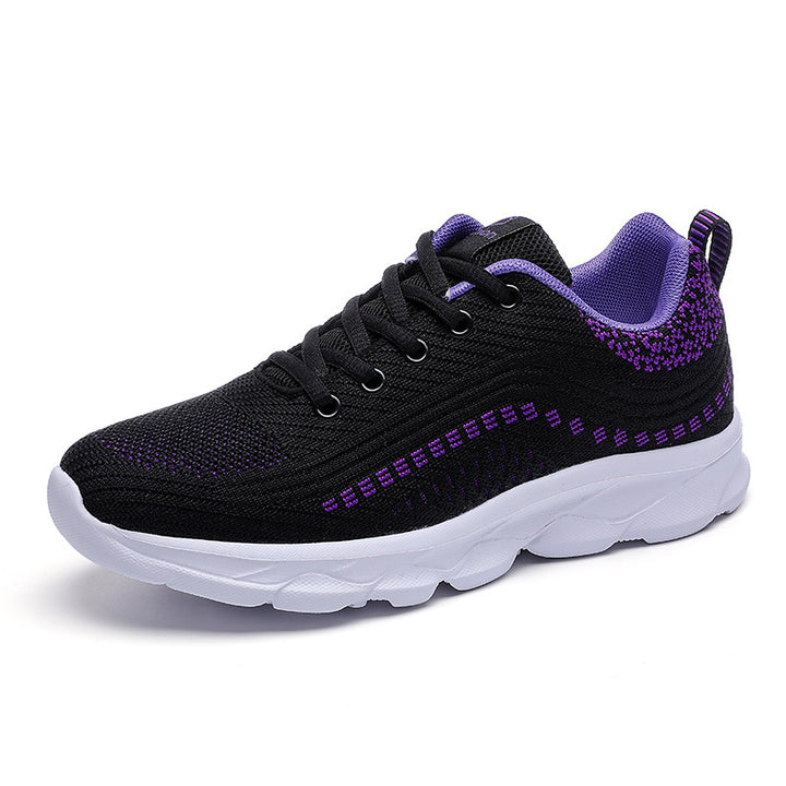Damen nan ultraleichter Komfort-Gehsneaker für Alltag und Freizeit mit nahtlosem Strickobermaterial, reaktionsfreudiger Luftkissen-Zwischensohle und gepolstertem Fersenkragen Echo Archiv