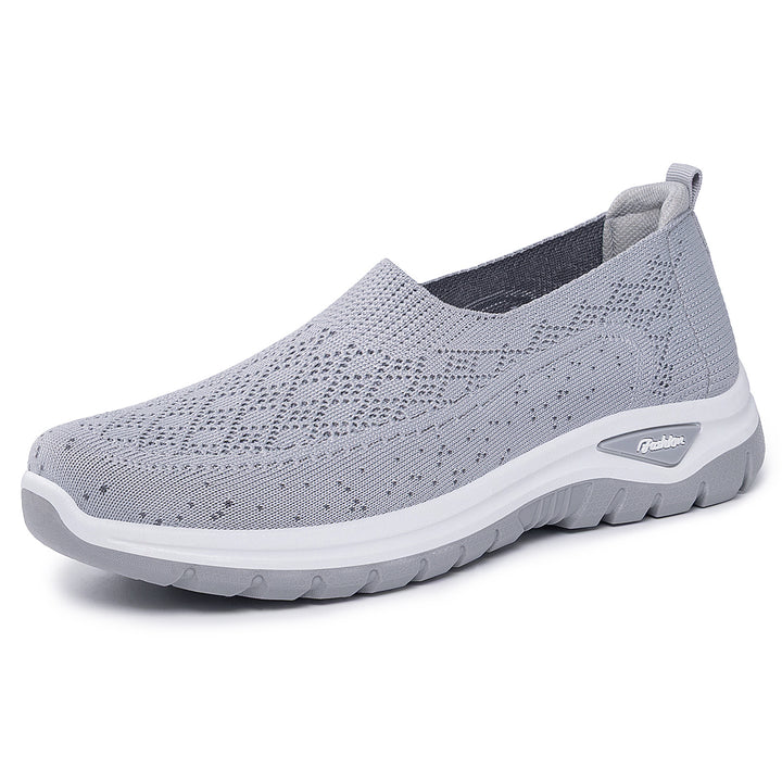 Damen nan gestrickter Slip-On Komfortwalker mit Memory-Fußbett, elastischem Sockeneinstieg und rutschfester Profilsohle Echo Archiv