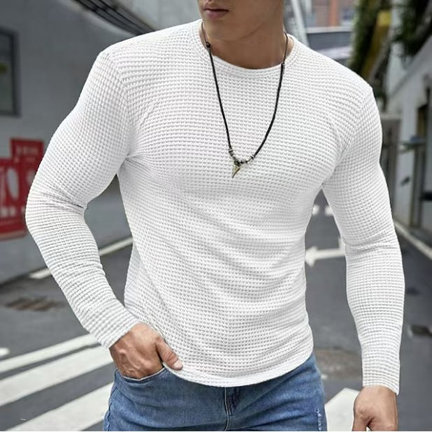 Herren Langarmshirt mit strukturiertem Gewebe Echoarchiv