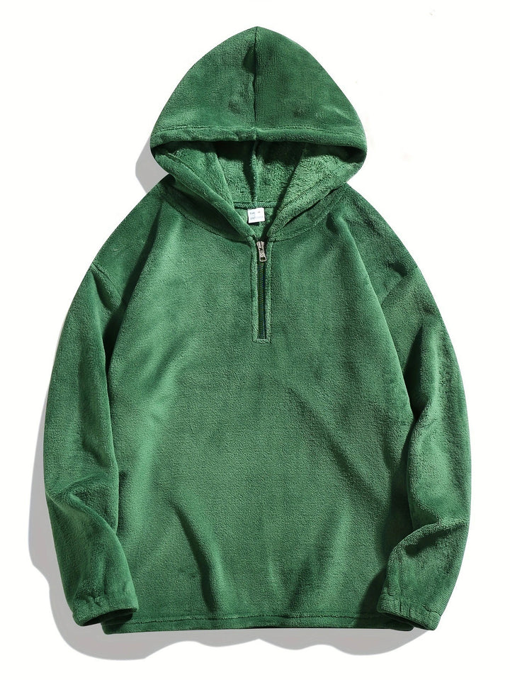 Herren kuscheliger Fleece-Hoodie mit praktischer Reißverschlussöffnung Echoarchiv