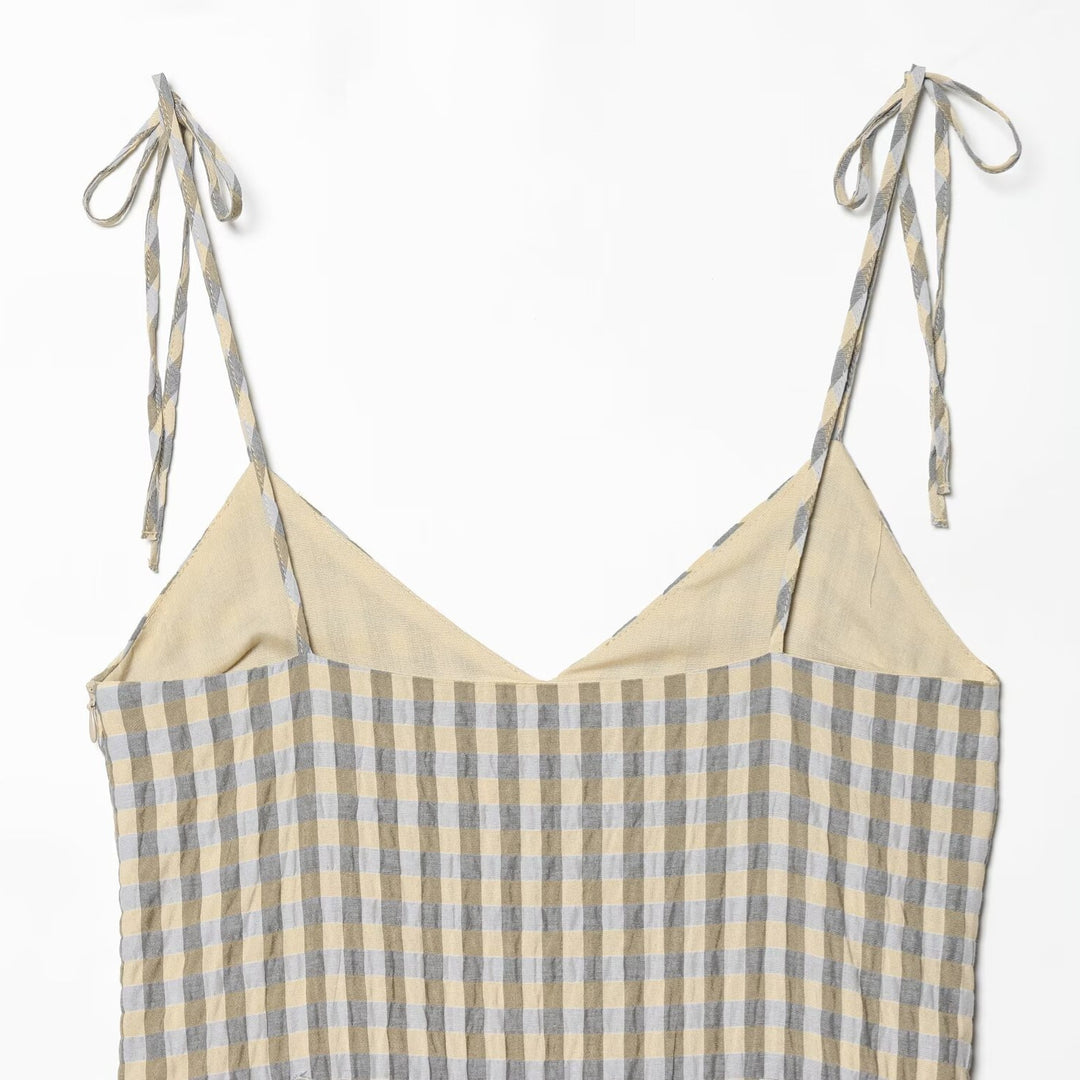 Damen luftiges V-Ausschnitt Sommerkleid mit Rüschen und verstellbaren Trägern Echo Archiv