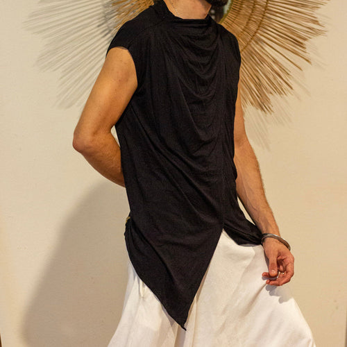 Herren asymmetrisches Kurzarm-T unique Longshirt Echoarchiv