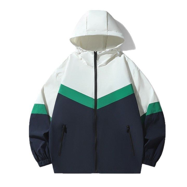 Herren leichte Übergangsjacke mit verstellbarem Kapuzensystem und atmungsaktiven Einsätzen Echoarchiv