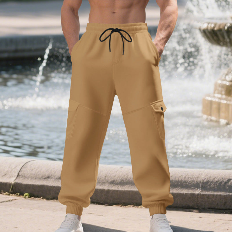 Herren entspannte Cargo-Jogginghose mit praktischen Seitentaschen Echoarchiv