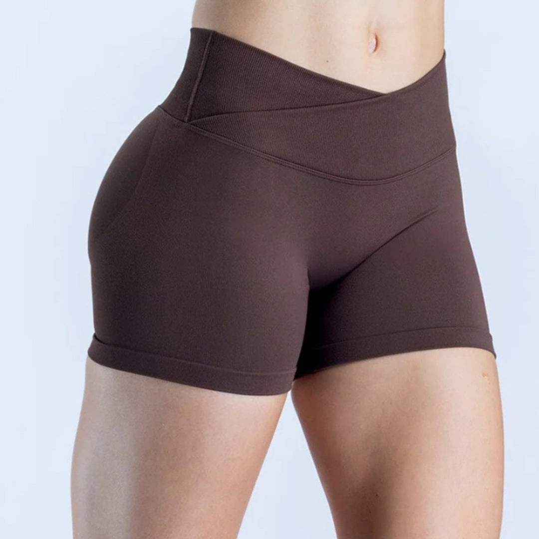 Damen Sportliche Shorts mit hohem Bund und figurformendem Schnitt Echo Archiv