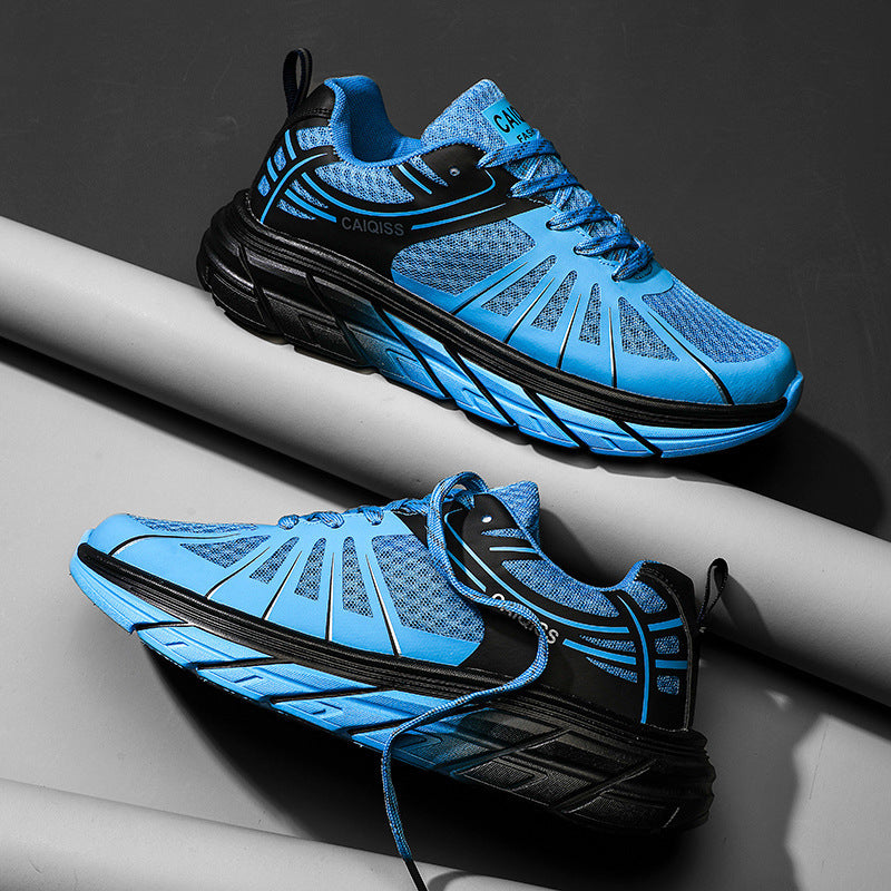 Herren Stabilitäts-Laufschuhe mit keilförmiger Energierückführungssohle und nahtlosem Mesh-Upper – Tavélo