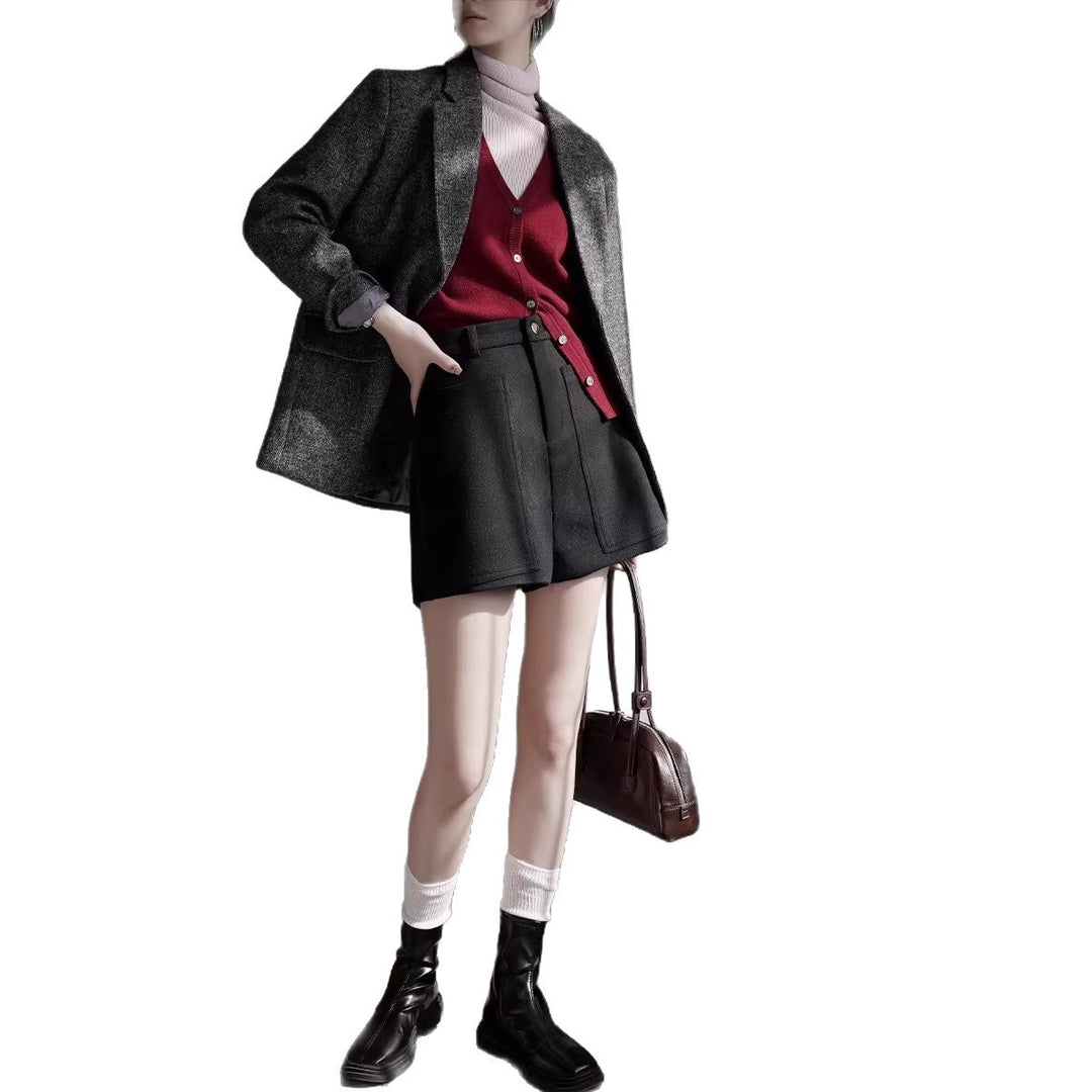 Damen Eleganter Wollblazer mit modischem Schnitt Echoarchiv
