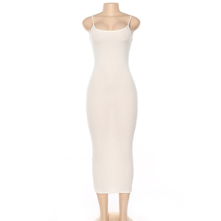Damen Figurbetontes Maxikleid mit Spaghettiträgern und feinem Stretch Echo Archiv
