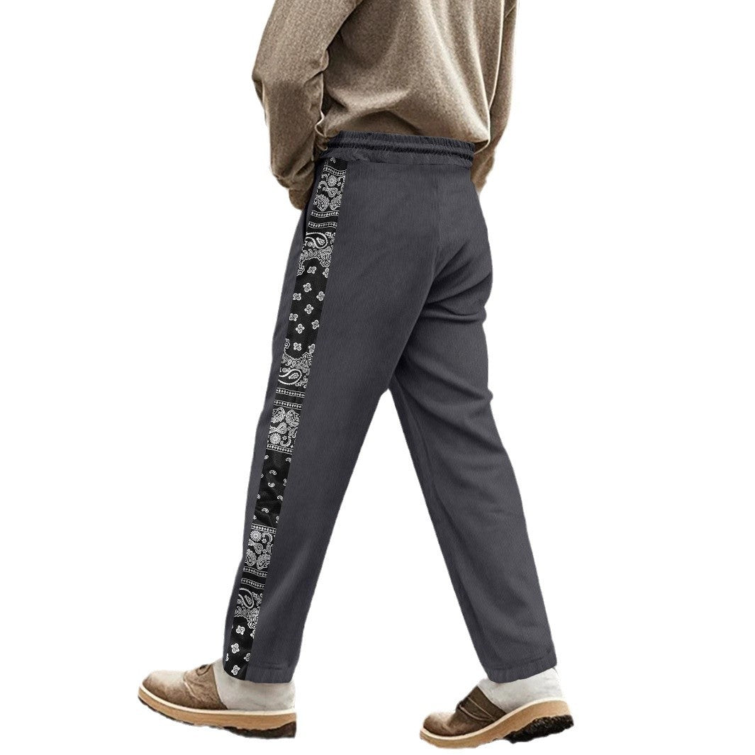 Herren Sportliche Freizeithose mit grafischen Akzenten Echoarchiv