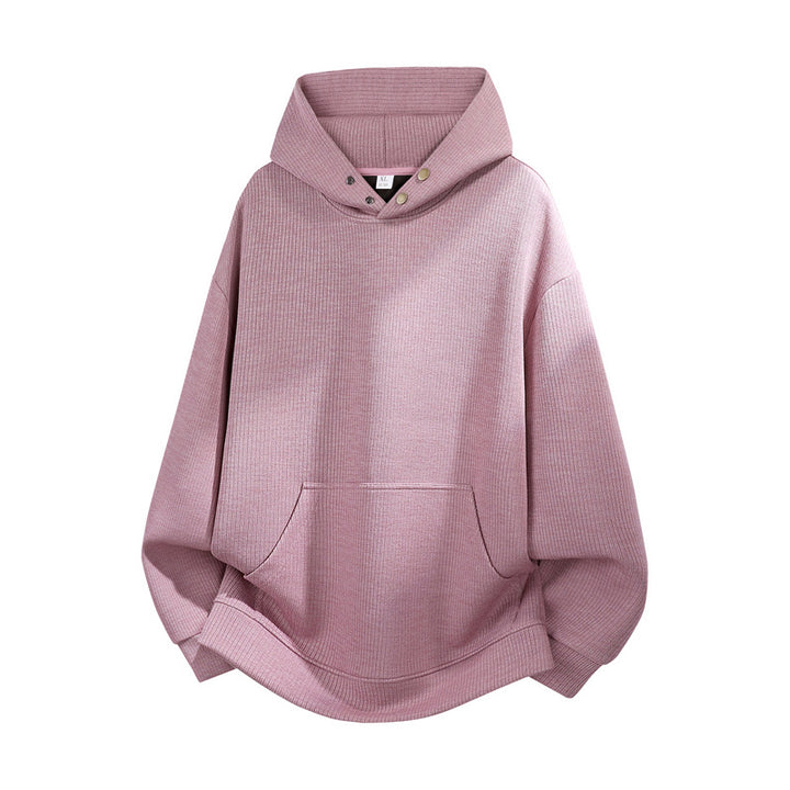 Unisex Oversize Kapuzenpullover mit hoher Kragenblende & Kängurutasche Echoarchiv