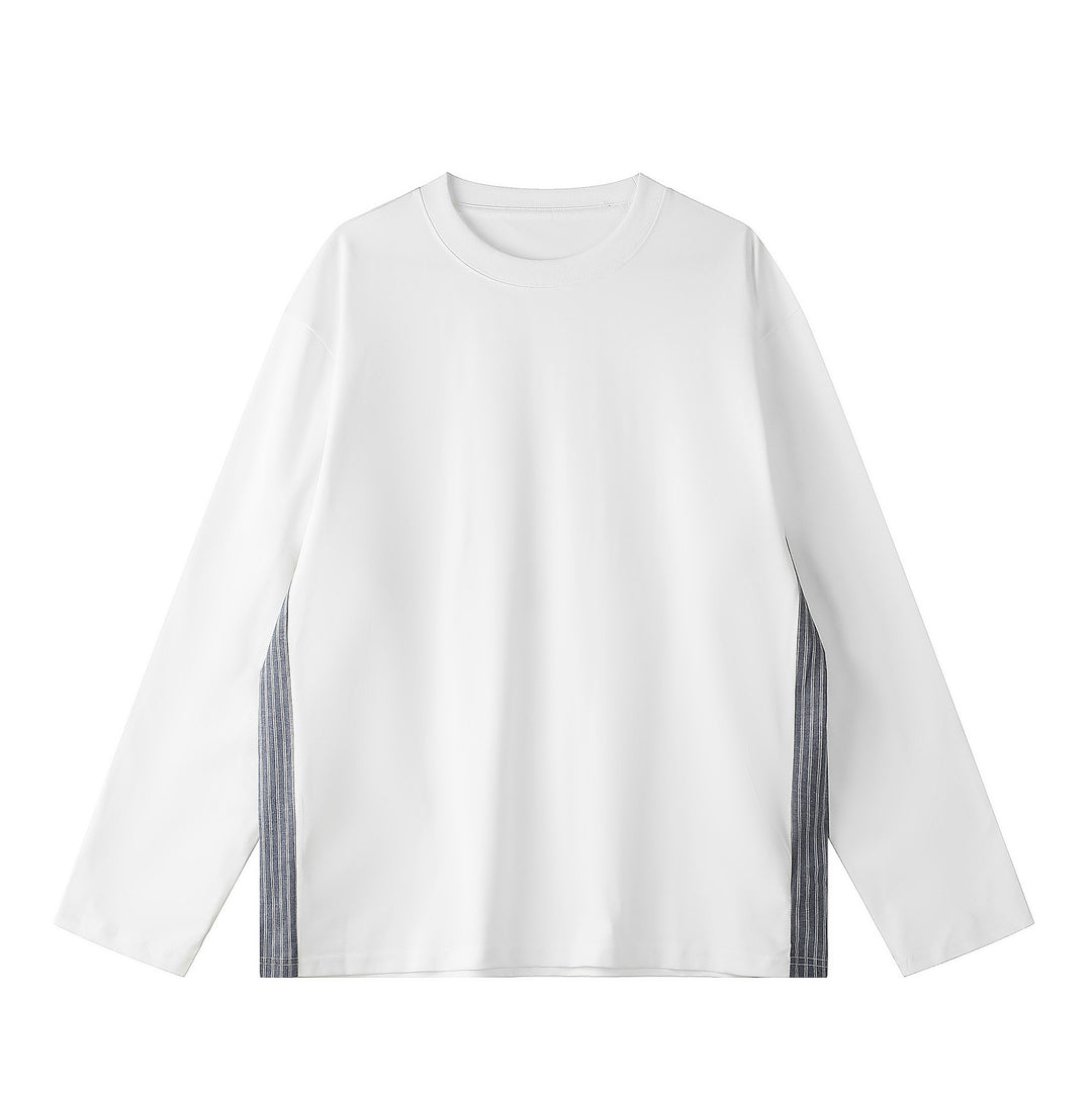 Unisex Oversize-Sweatshirt mit seitlichen Streifenpaneelen und Rundhals Echoarchiv