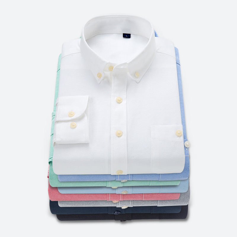 Herren Business-Hemd mit Button-Down-Kragen und Brusttasche Echoarchiv