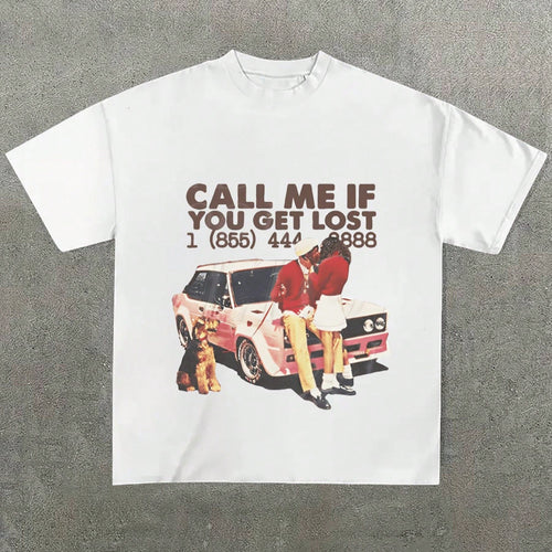 Damen Grafik T-Shirt mit nostalgischem Auto-Design und frechem Schriftzug Echo Archiv