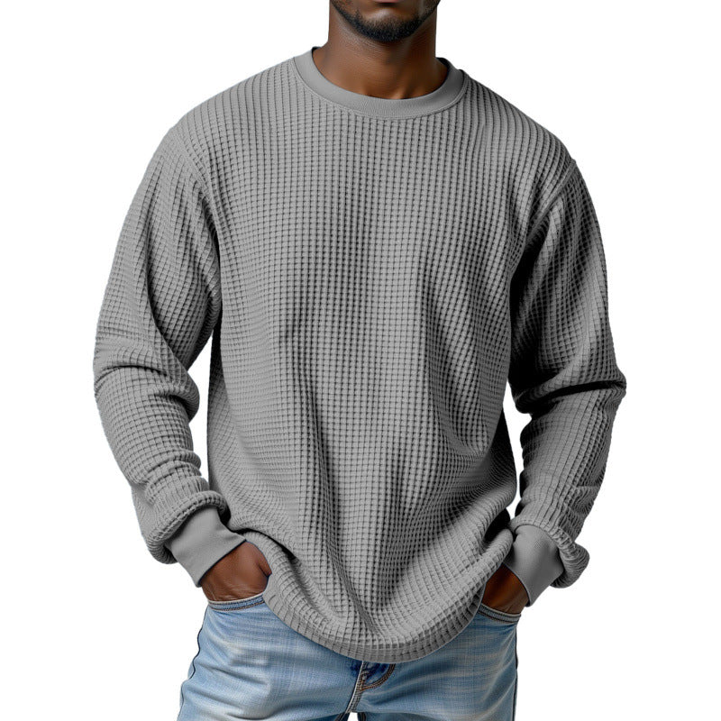 Herren Urbaner Pullover mit Waffelstruktur Echoarchiv