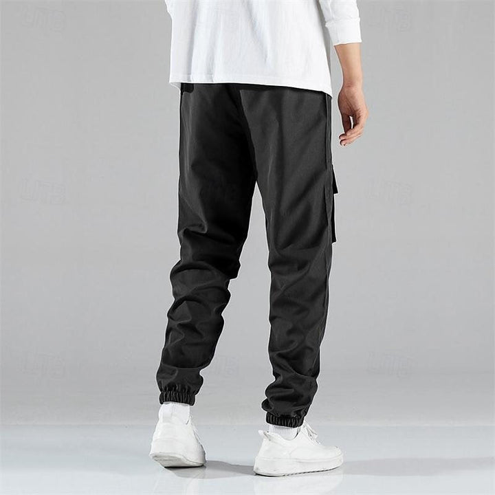Herren Cargo-Hose mit elastischem Bund und multifunktionalen Taschen Echoarchiv