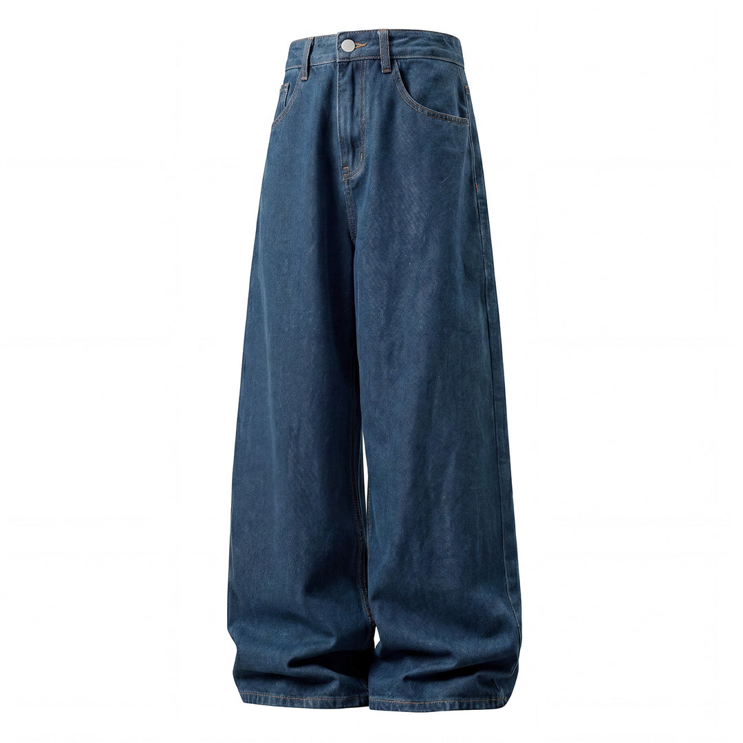 Damen Weite Palazzo-Jeans mit hoher Taille, minimalistischer Five‑Pocket‑Silhouette Echo Archiv