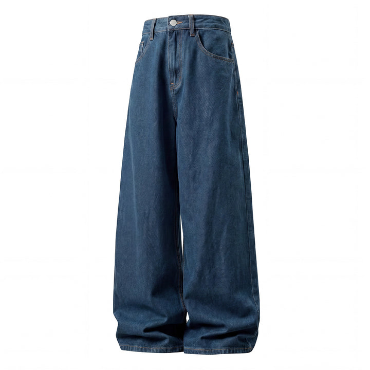 Damen Weite Palazzo-Jeans mit hoher Taille, minimalistischer Five‑Pocket‑Silhouette Echo Archiv