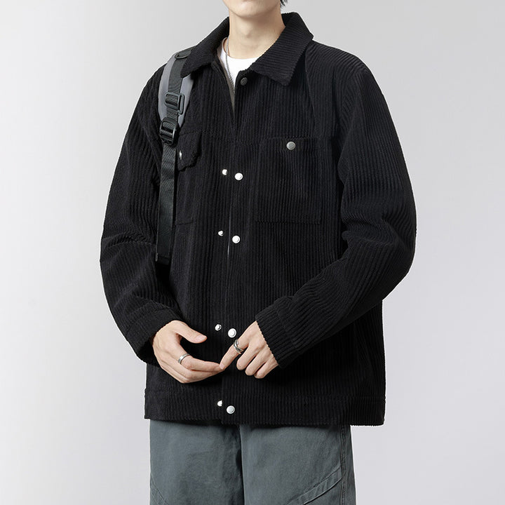 Herren Weiche Kordjacke mit Fleece-Futter Echo Archiv