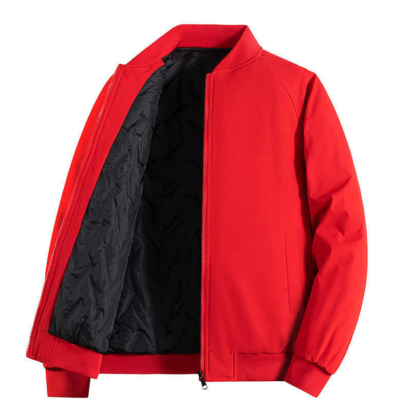 Herren Minimalistische Tech-Bomberjacke mit thermoisolierter Stepp-Innenlage und verdecktem Reißverschluss Echo Archiv